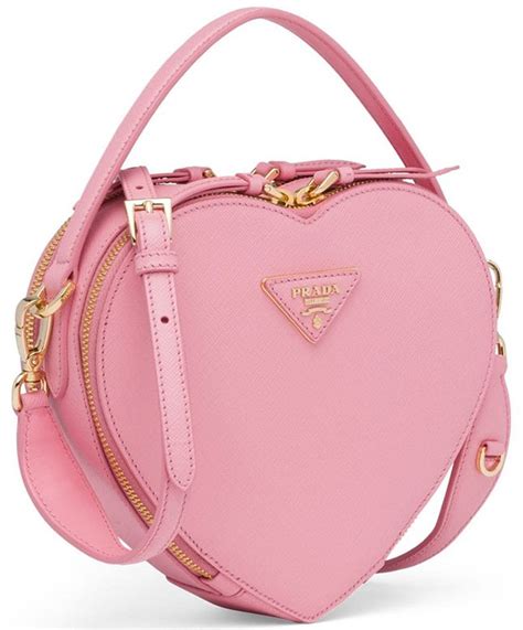 prada odette heart bag.